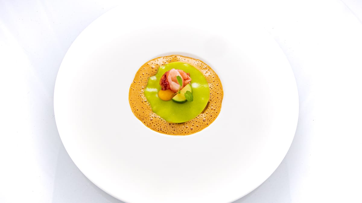 Homard bleu de Bretagne et abricots du Valais