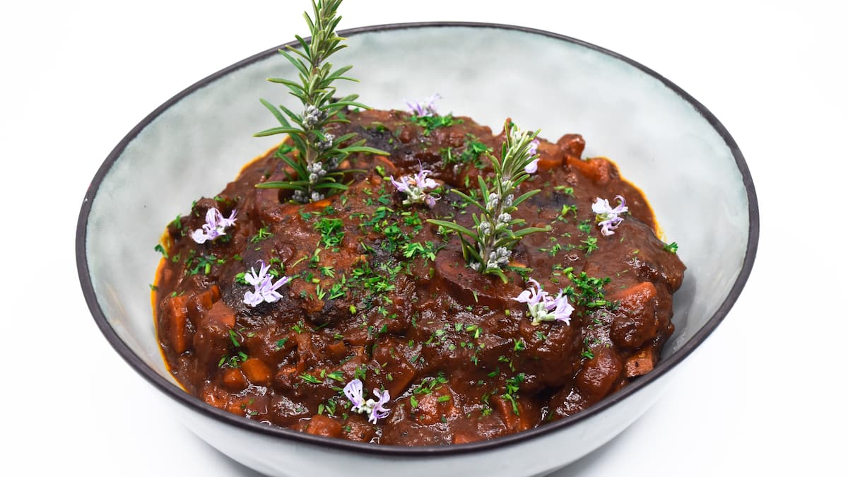 Jarret de boeuf braisé Guy Ravet