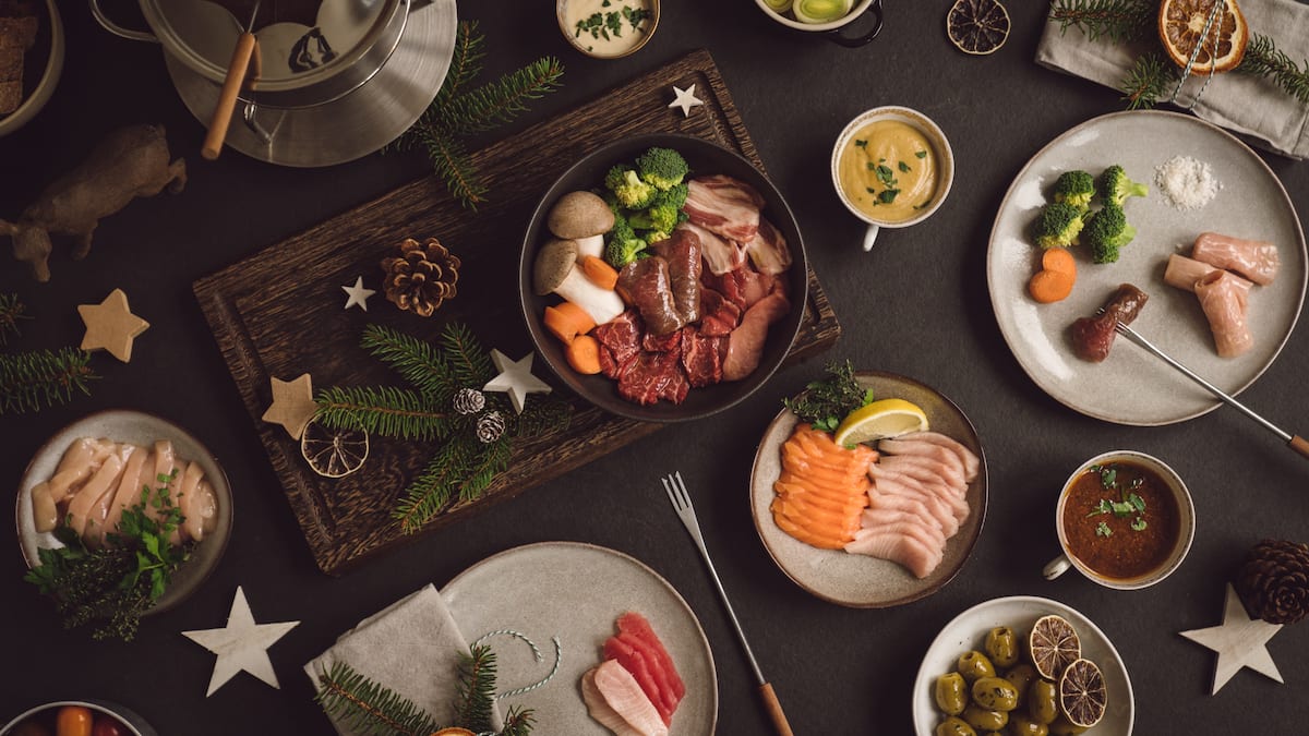 Fondue Chinoise mit Fleisch & Fisch von Luma Delikatessen GaultMillau