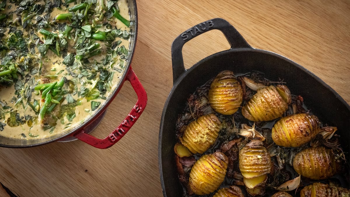 Poulet in Senfrahmsauce mit grünen Bohnen | GaultMillau