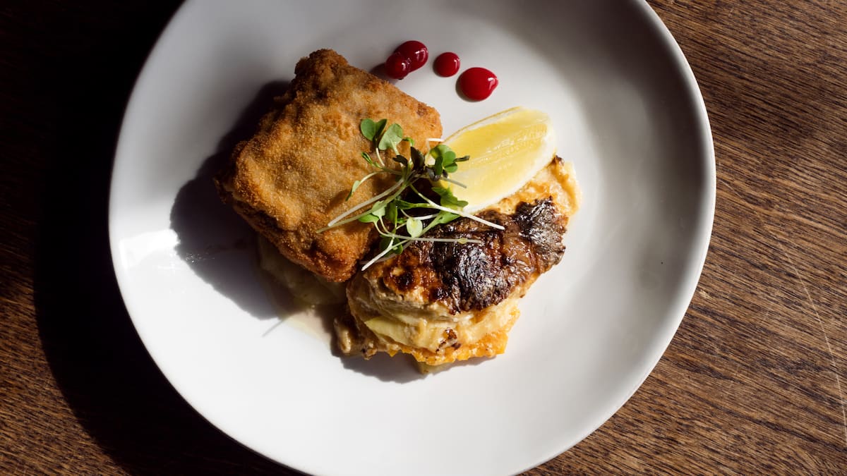 kartoffel cordon bleu mit knödelteig