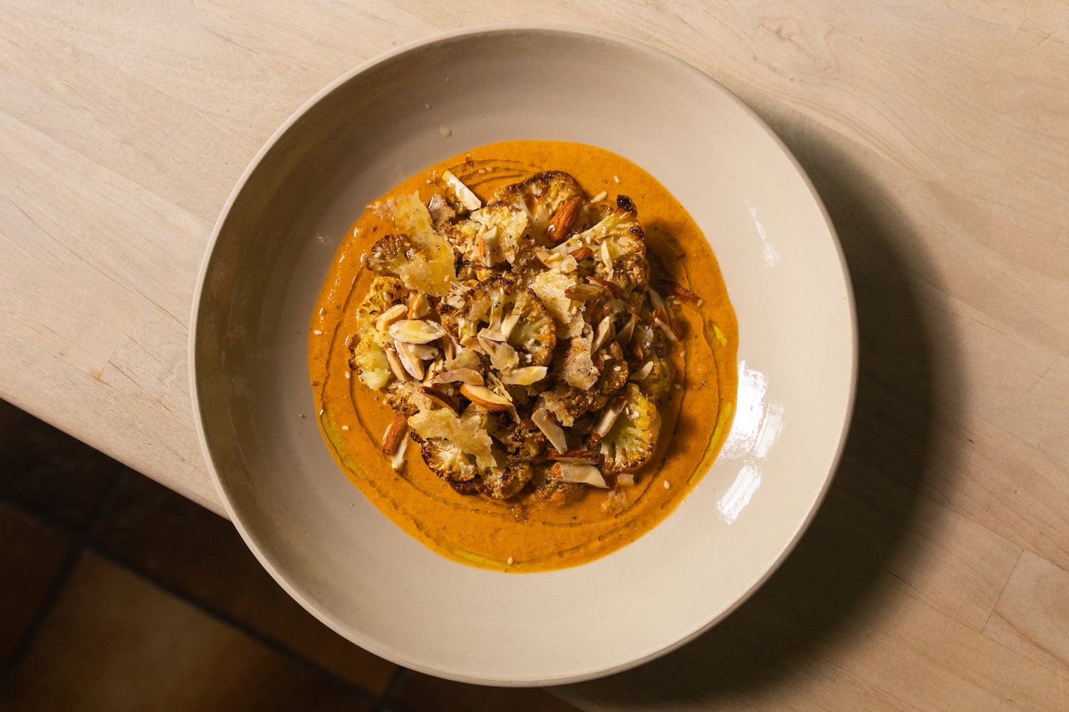 Tanja Grandits, Fontclara, Olivenöl, Gerösteter Blumenkohl mit Harissa