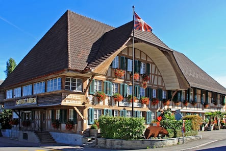 Aussenansicht Sommer Landgasthof Baeren Bären Madiswil, 29.5.2017 © HO