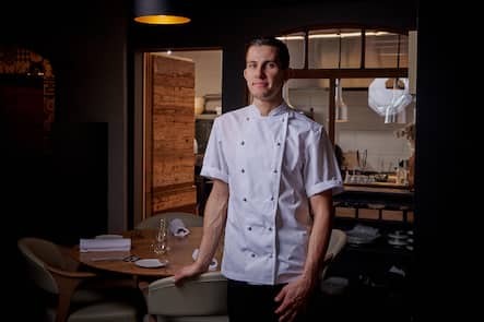 Savièse, le 24 septembre 2022, Gilles Varone au restaurant Gilles Varone © Sedrik Nemeth