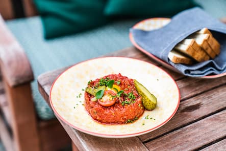 Tatar - Brasserie August Zürich - Swiss Deluxe Tour - Zürich - 19. Juli 2021 - Copyright Olivia Pulver Swiss Deluxe Hotels, Zürich © Olivia Pulver