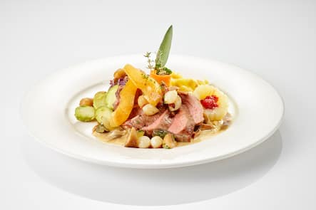 Rehrücken, Pilzen, Wildgarnitur, Reh, Schüpbärg Beizli, Schüpfen © HO