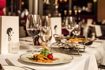 Innenansicht Restaurant Baerengasse Bärengasse ohne Gaeste. Baerengasse Bärengasse Zuerich Zürich, 27.4.2017 © HO