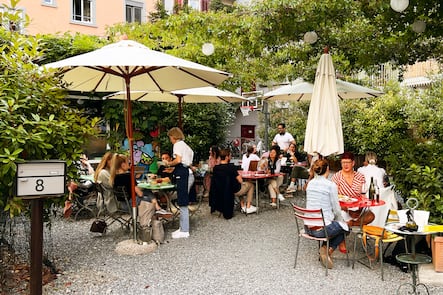 Bar Lupo Zurich Terrasse Innenhof