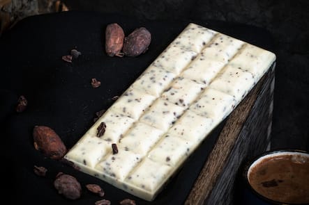 Chalet Chocolat plaque stracciatella blanc