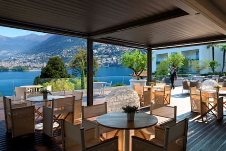 Hot Ten Terrassen Tessin Lugano Terrasse