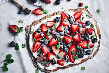 Tarte aux fruits rouges