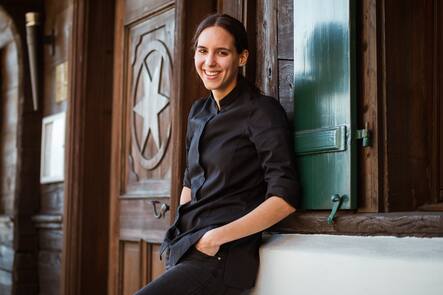 Noémie Bernard, Küchenchefin - Giorgio, Koch und Vater von Noémi - Anita Bernard, Gastgeberin - Restaurant Sternen - Dorfstrasse 1 in Walchwil - Montag, 18.2.2019 - Copyright Olivia Pulver