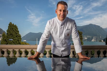 Domenico Ruberto auf der Terrasse.