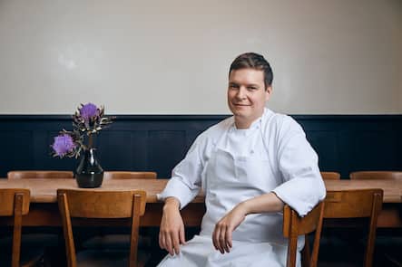 Küchenchef Marius Frehner. Restaurant Gamper, Zürich, am 21.09.2017 / Foto Lucian Hunziker