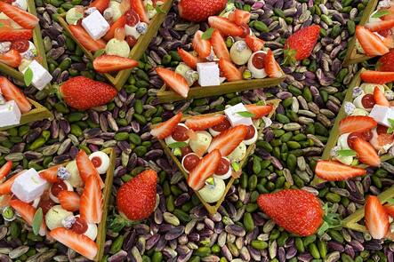 Tarte fraise pistache Chevrier