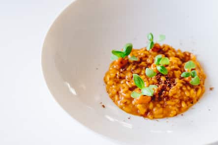 Veganer Risotto - La Brezza - Hotel Eden Roc Ascona - Chefkoch Marco Campanella - 18. Juni 2020 - Copyright Olivia Pulver
