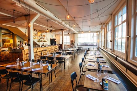 ABGEGOLTEN Innenansicht Restaurant Smith and de Luma ohne Gaeste. Smith and de Luma Zuerich Zürich, 27.9.2017 © Marcus Gyger