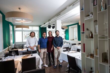 v.l. Carlos Navarro, Alexander Guggenbühl, Celine Horst, Raphael Guggenbühl