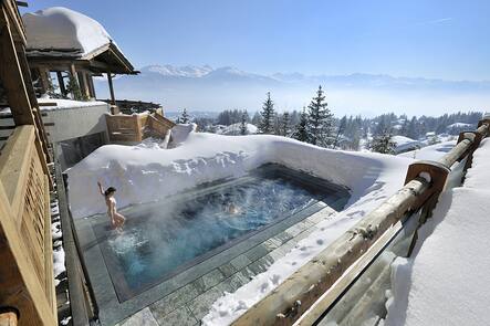 Le Crans Hotel und Spa Crans Montana Ski in Ski out