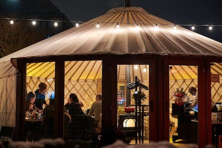 Raclette Jurte, Restaurant Viadukt, Zürich.