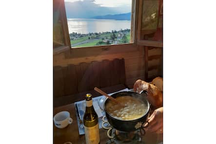 Domaine Bertholet cave œnotourisme fondue