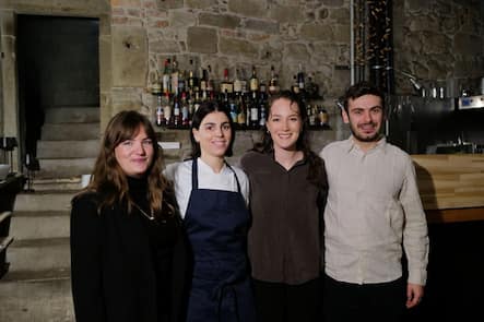 Restaurant Cima, Bern, BE Das Team hinter dem Projekt (v.l.): Sina Ralo, Valentina Tacconelli, Laura Grunder und Pascal Ralo.