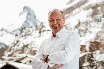 Heinz Rufibach, Chefkoch vom Restaurant Prato Borni- Grand Hotel Zermatterhof, Zermatt - 2. März 2019 - Copyright Olivia Pulver