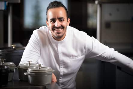 Franck Pelux,nouveau chef de "la Table au Lausanne Palace. Franck Pelux, Küchenchef, Hôtel Lausanne Palace, Restaurant La Table © Julie de Tribolet  Franck Pelux, Palace, Lausanne