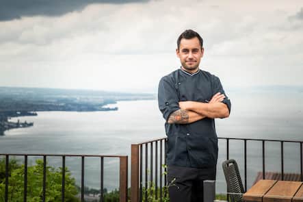 Appenzell-Roadtrip 2021: Retaurant Treichli, Michael Knellwolf, Inhaber Appenzell, Roadtrip, Mercedes © Thomas Buchwalder