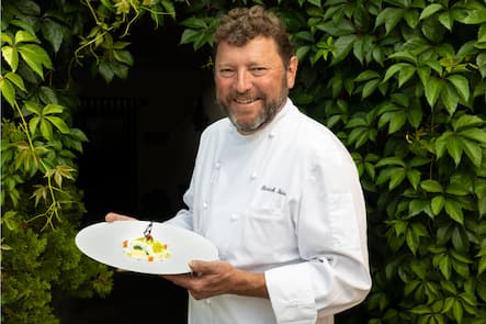 Besuch bei dem Restaurant 'La Table de Suter', Chef Pierrick Suter,Lieblingsrlokal von Bundesrat Guy Parmelin. Fotografiert am 29.06.2023 in Lucens PORTRAIT VON PIERRICK SUTER