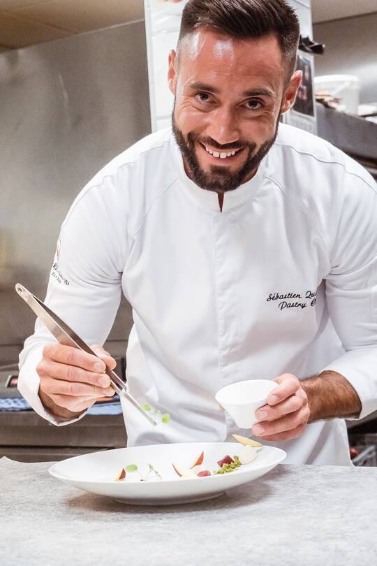 Chef-Pâtissier Sébastien Quazzola, Restaurant Le Jardin, Hotel Le Richemond, Genf - 9. August 2018 - Copyright Olivia Pulver