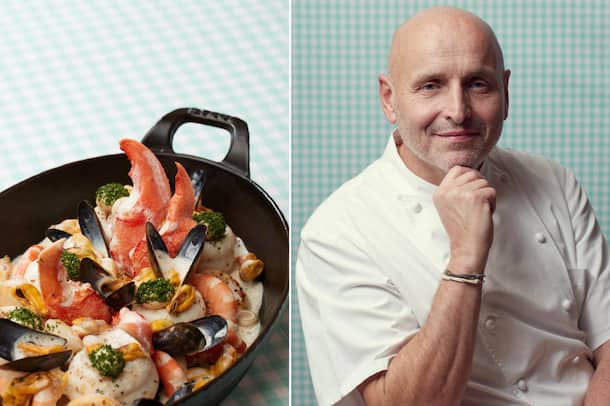 Sole, coquillages et crustacés «Maman Denise» Chevrier poisson recette Noël