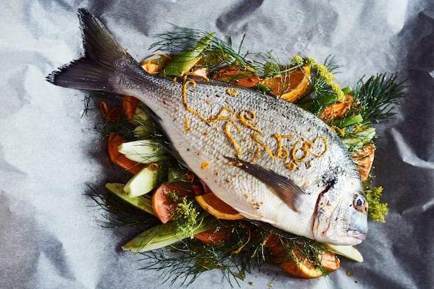 Rezept: Dorade mit Orange und Süsskartoffeln im Pergament von Tanja ...