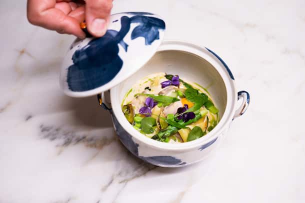 Gitziragout an weisser Sauce Sebastian Rösch Rezept Gitziragout