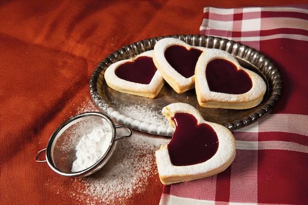 Vanille-Herzli mit Himbeerkern by Marcel Paa Vanilleherzen mit Himbeerkern Rezept von Marcel Paa