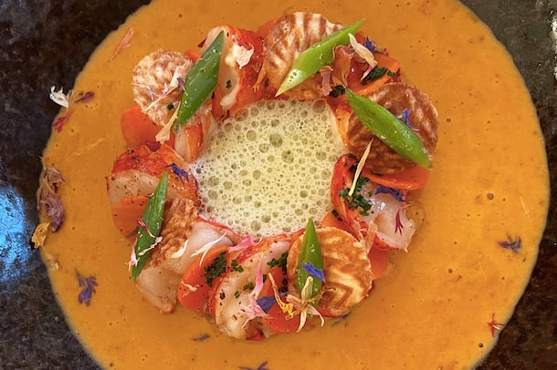 Homard sauce coraline, version vaudoise Recette homard Colas Gonin Objectif Top Chef 2021