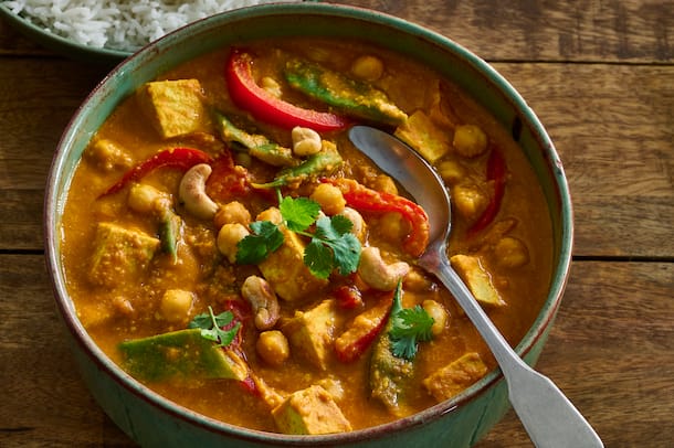 Kürbis-Kichererbsen-Curry Kürbis Kichererbsen Curry