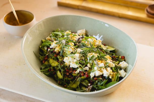 Gurkensalat an Minzdressing by Tanja Grandits Gurken-Feta-Salat by Tanja Grandits