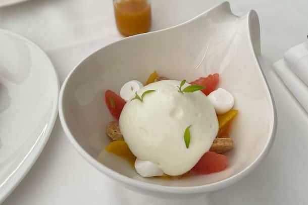 Fraîcheur estivale aux agrumes et verveine Chez Philippe dessert