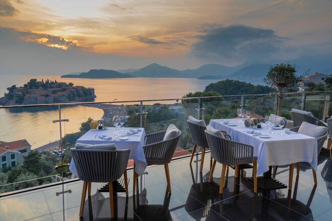 Muse Restaurant & Bar, Villa Geba Boutique Hotel, Sveti Stefan, Montenegro PDF an Eugenia ALDA, reservation@villageba.com