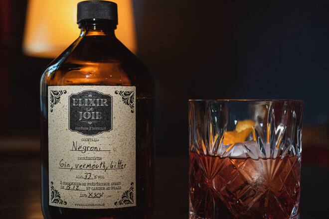 Vestibule Elixir de Joie cocktails