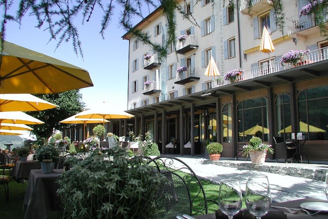 Aussenansicht Sommer Hotel Bella Tola Saint-Luc, 12.9.2017 © HO