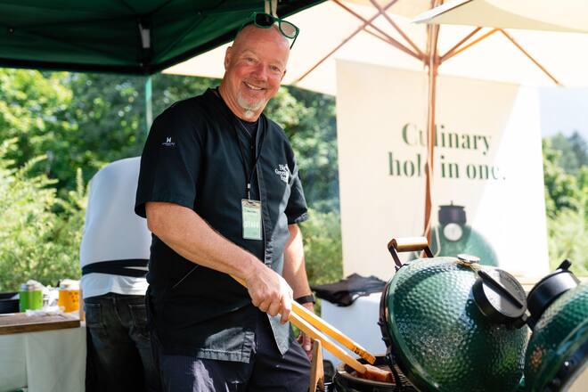 John Daly - Big Green Egg - Gault&Millau Garden Party - Sonntag, 15. August 2021 - Copyright Olivia Pulver