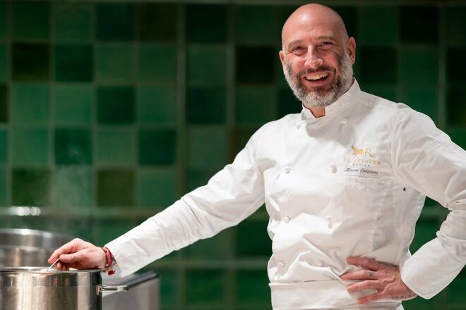 Serata Bollito Misto, im Restaurant La Reserve, Eden au Lac, Marco Ortolani, Chefkoch