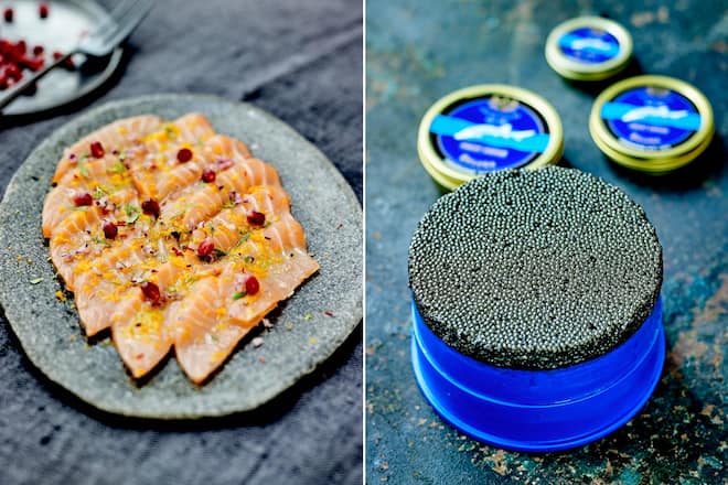 Caviar House saumon et caviar
