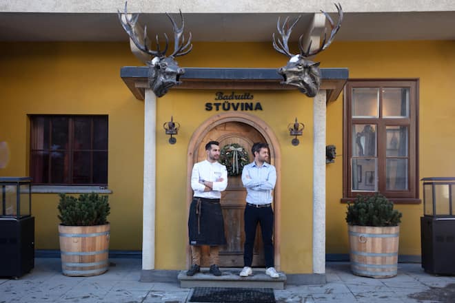 v.l. Samuel Carusati Küchenchef, Fabio Rovisi Geschäftsführer.