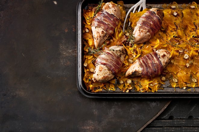 Header Rezept Pouletbrust im Speckmantel