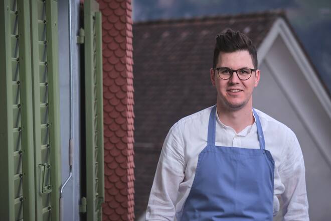 Joshua Lüscher, Chef, Hotel Restaurant Zwyssighaus in Bauen, UR