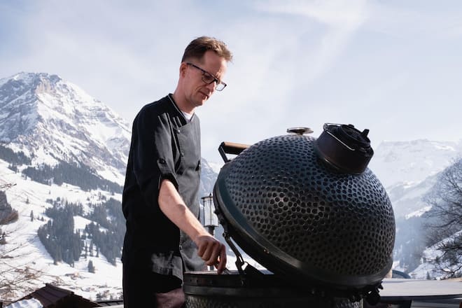 Hotel Bellevue, Hotel, Spa, Adelboden, Luma, Green Egg, Grill, BBQ, Jürgen Willing