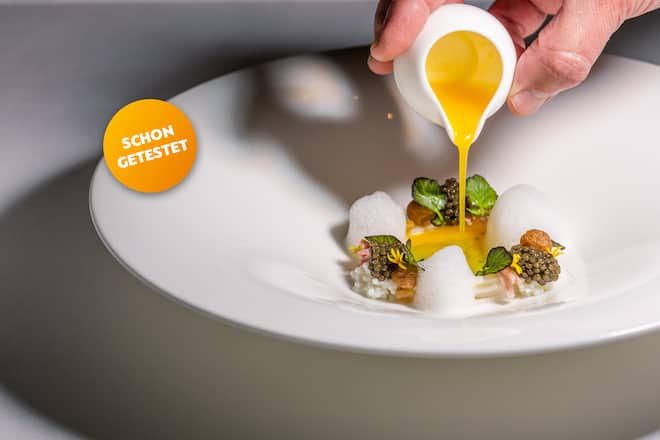 Heiko Nieder Easter Menue 2022:Weisser Spargel mit Ei, Kresse und Kaviar Heiko Nieder, Frühlingsmenu, The Dolder Grand, Hotel, Zürich, ZH 2022